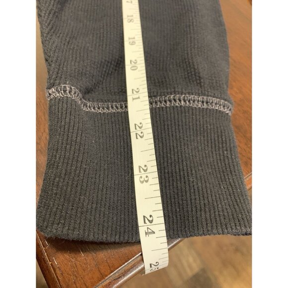 G. H. Bass Waffle Knit Thermal Henley Size XXL Black - Picture 7 of 9